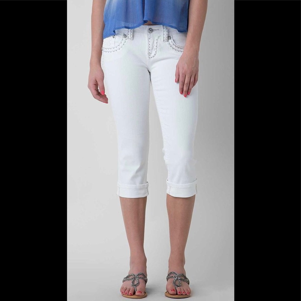 Miss Me Cuffed Capri Sz 25